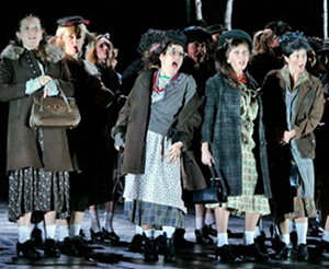 The witches of MACBETH, photo by Ken Howard/Metropolitan Opera