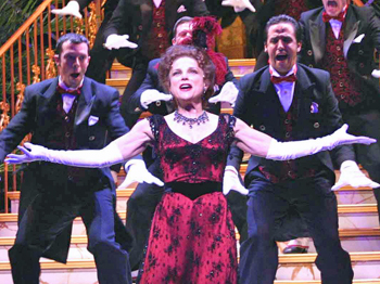 Tovah Feldshuh and the cast of Hello, Dolly!