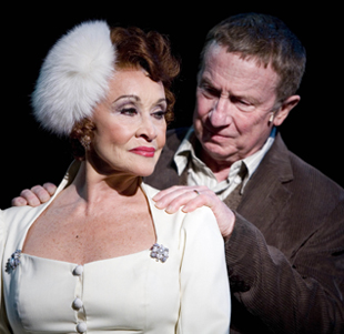 Chita Rivera and George Hearn in THE VISIT; photo by Scott Suchman