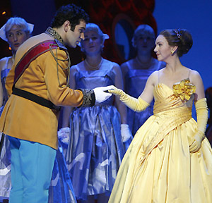 Frédéric Antoun and Cassandre Berthon in CENDRILLON, photo by Carol Rosegg