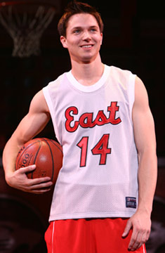 John Jeffrey Martin in HIGH SCHOOL MUSICAL, photo by Joan Marcus