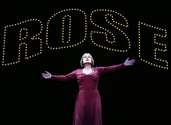 Patti LuPone in GYPSY; photo by Joan Marcus