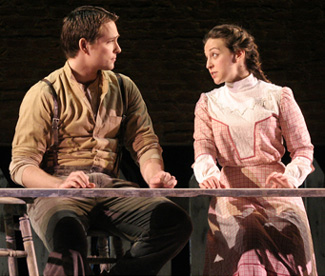 Alek Shrader and Jennifer Zetlan in OUR TOWN; photo by Peter Schaaf