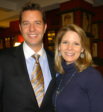 Steven Reineke and Kelli O'Hara; photo by Michael Portantiere