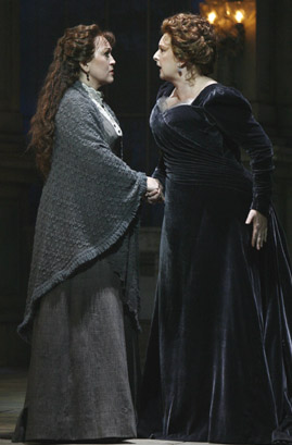 Katharine Goeldner and Lauren Flanigan in VANESSA, photo by Carol Rosegg